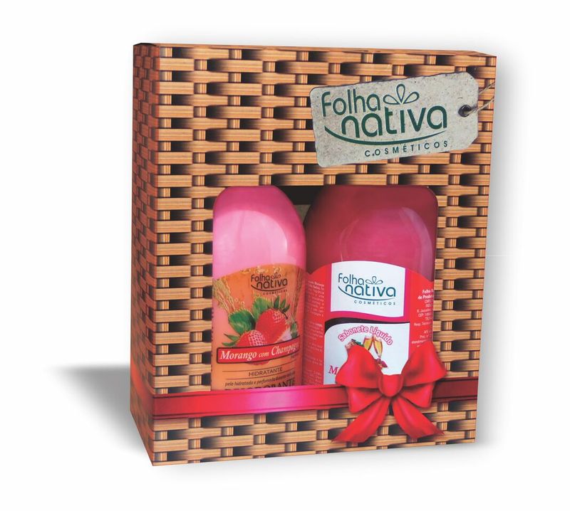 KIT F NATIVA SAB+HID 980G MORANGO C/CHAMPAGNHE