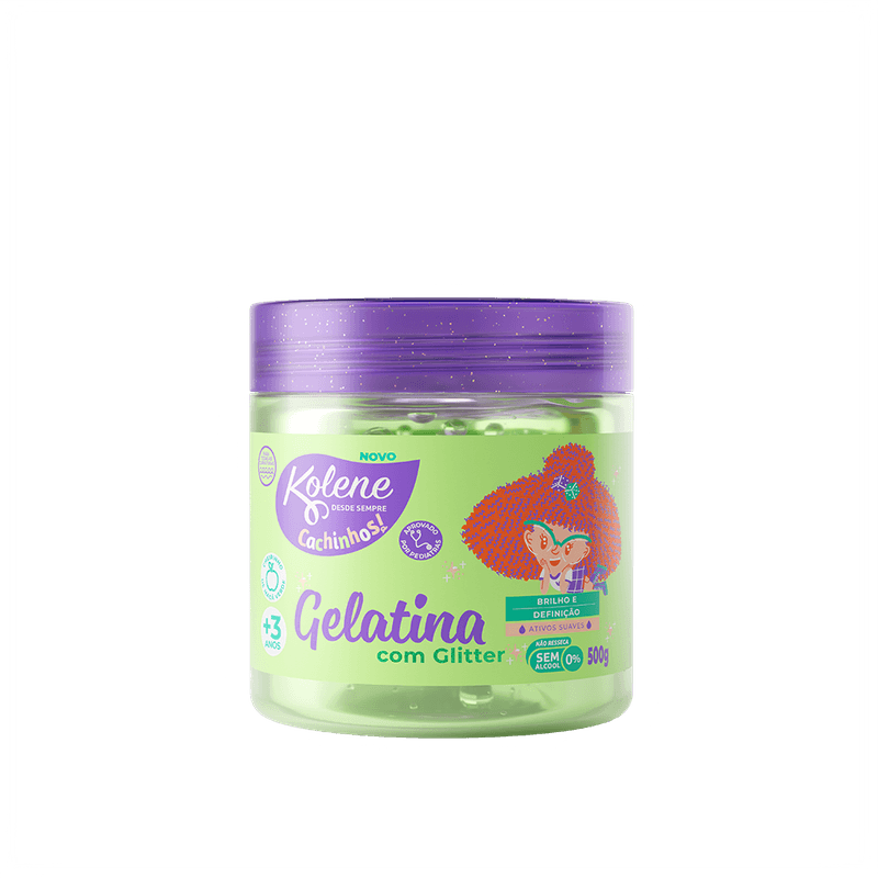 GELATINA KOLENE 500G CACHINHOS C/GLITER