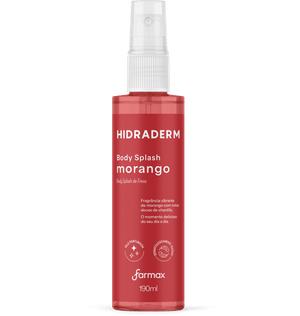 Body Splash Hidraderm 190ml Morango
