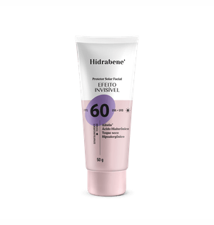 Protetor Solar Facial Hidrabene 50g Fps 60 Invisivel