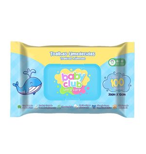 Toalha Umedecida B C 30g Baby Club 100fls