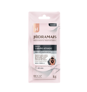 Mascara Facial Hidramais 8g Peel-off Carvao Ativado