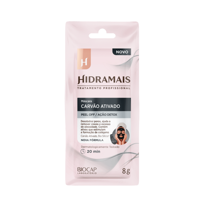MASC FAC HIDRAMAIS 8G PEEL-OFF CARVAO ATIVADO
