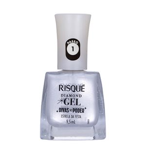 Esmalte Risqué Diamond Gel Divas no Poder Estrela da Festa