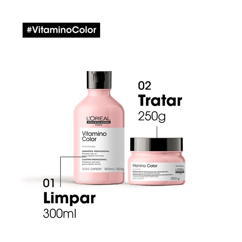 KIT LOREAL SH+MASC VITAMINO COLOR