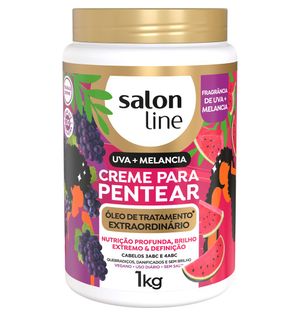 Creme para Pentear Salon Line Uva + Melancia Óleo de Tratamento Extraordinário 1kg