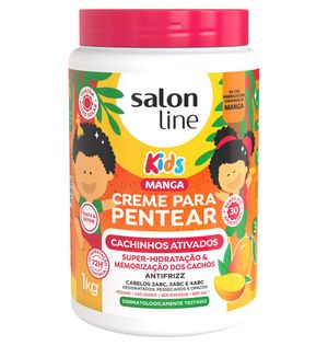 Creme para Pentear Kids Cachinhos Ativados Manga Salon Line 1kg
