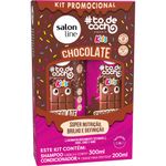 KIT SALON LINE SH+COND TO DE CACHOS CHOCOLATE