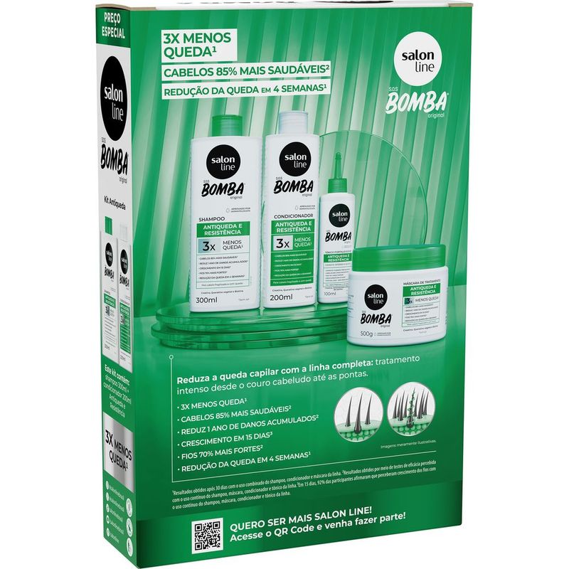 KIT SALON LINE SH+COND BOMBA ANTIQUEDA