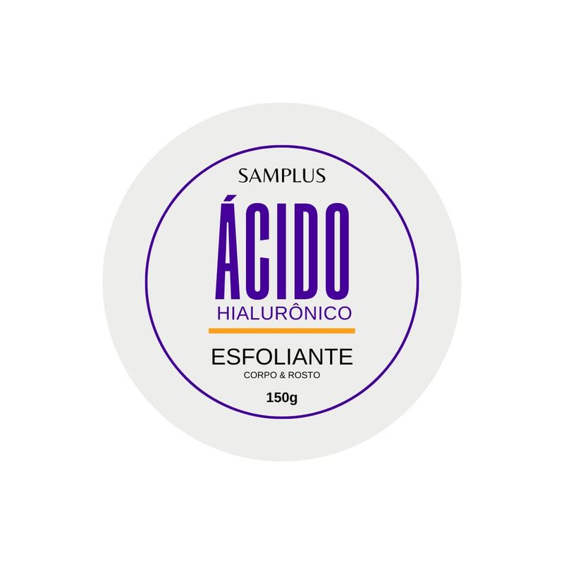 ESFOLIANTE SAMPLUS 150G CORPO E ROSTO ACIDO HIALU.