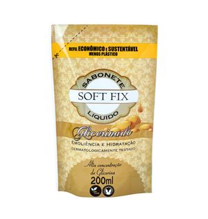 Sabonete Liquido Soft Fix 200ml Refil Glicerinado