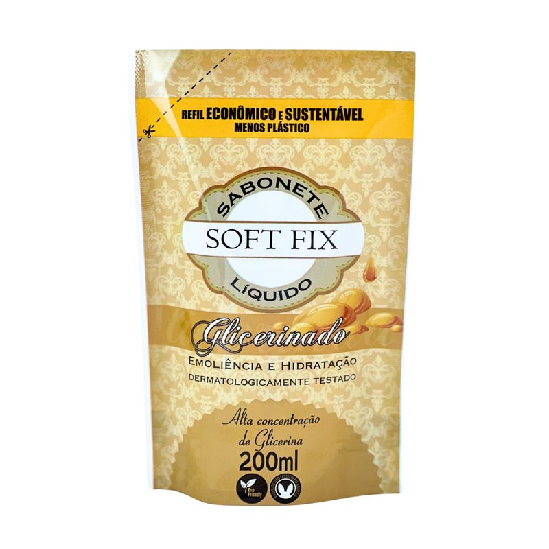 SAB LIQ SOFT FIX 200ML REFIL GLICERINADO