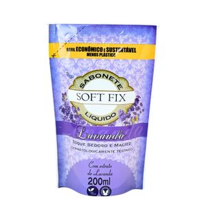 Sabonete Liquido Soft Fix 200ml Refil Lavanda