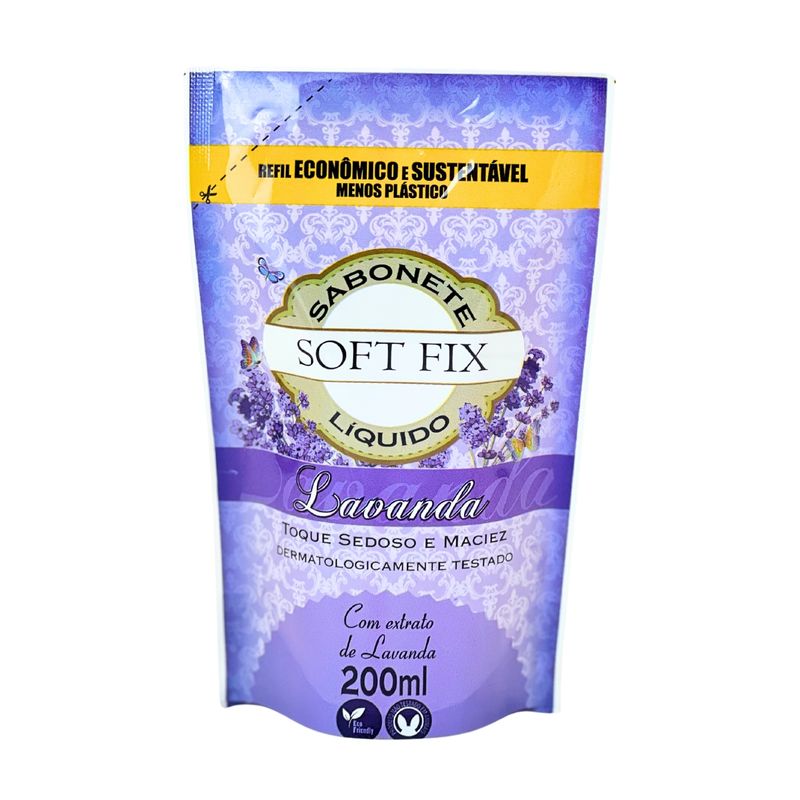 SAB LIQ SOFT FIX 200ML REFIL LAVANDA