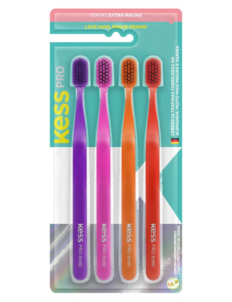 ESC DENTAL KESS C/4 ESCOVAS PRO