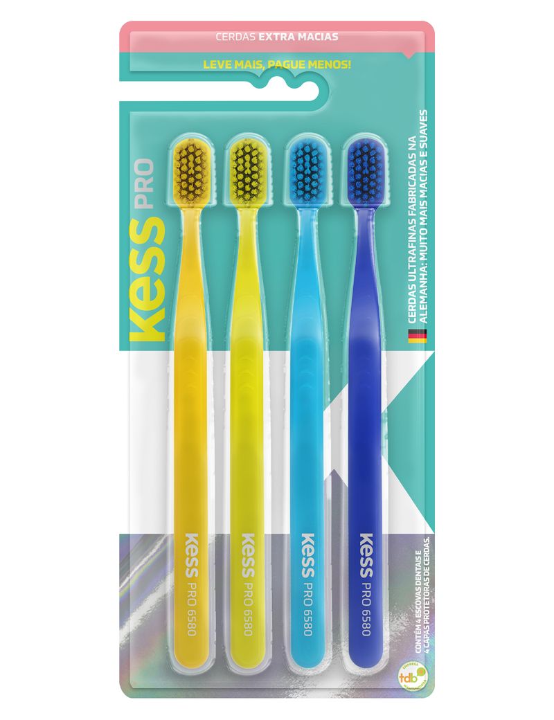 ESC DENTAL KESS C/4 ESCOVAS PRO