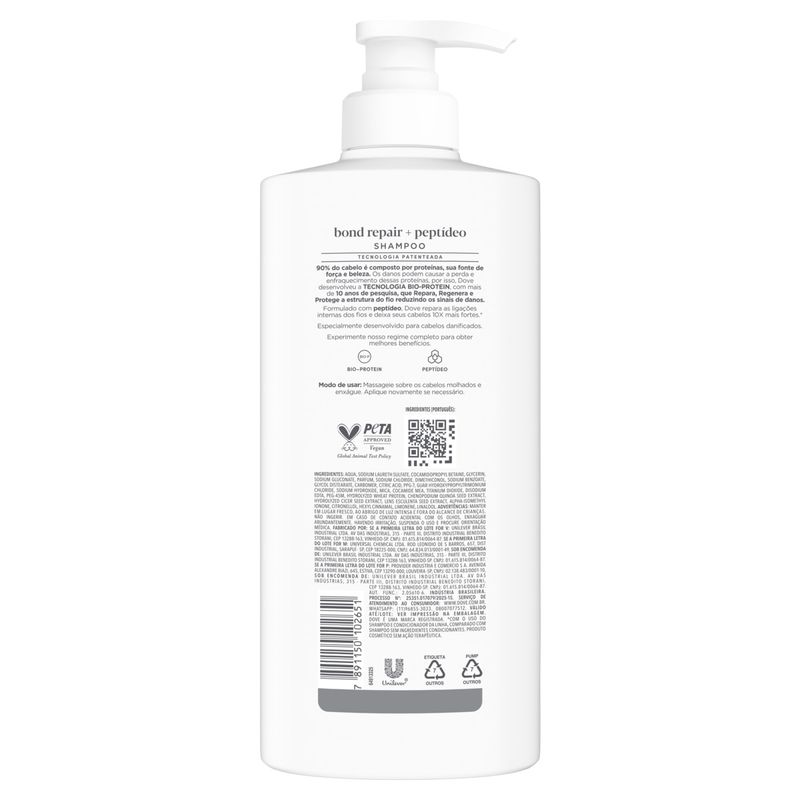 SH DOVE 600ML BOND REPAIR + PEPTIDEO