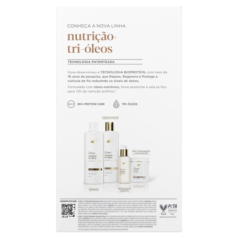 KIT DOVE SH+COND NUTRICAOO + TRI OLEOS