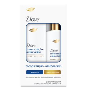 Kit Dove Shampoo + Condicionador Reconstrução + Aminoácido 525ml
