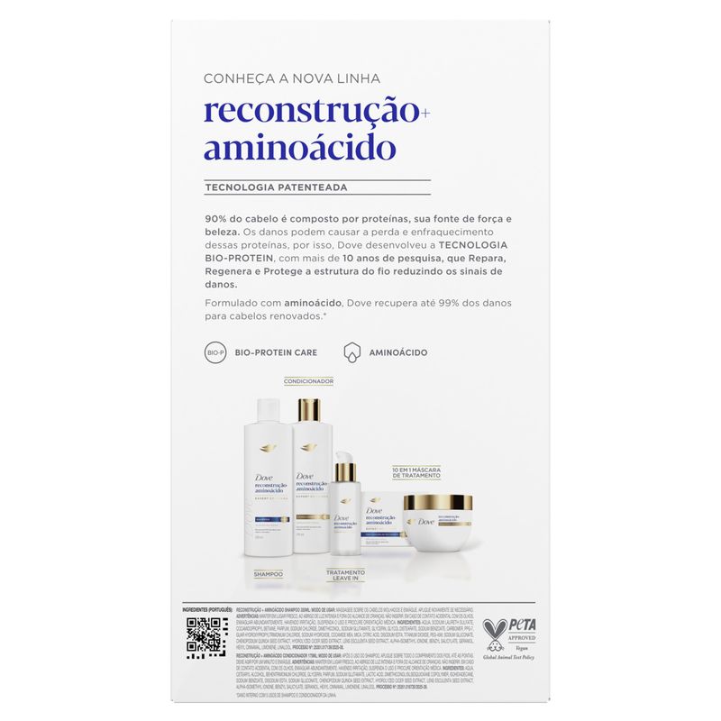 KIT DOVE SH+COND RECONSTRUCAO + AMINOACIDO