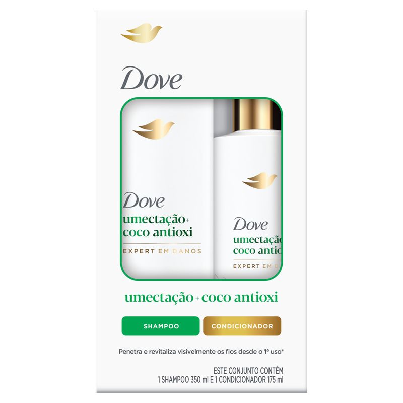 KIT DOVE SH+COND UMECTACAO + COCO ANTIOX