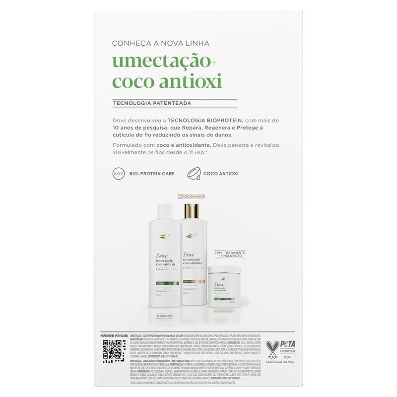 KIT DOVE SH+COND UMECTACAO + COCO ANTIOX