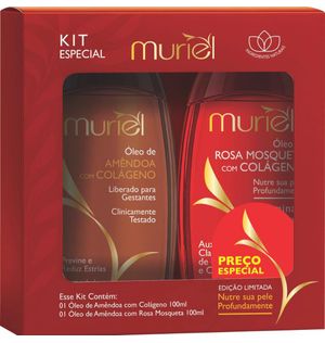 Kit Muriel Oleo 200ml Colageno E Rosa Mosqueta