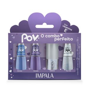 Kit Impala 3 Esmaltes + Gloss Maria Nicolly POV