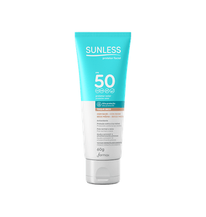 Protetor Solar Facial Sunless 60g Fps50 Medio