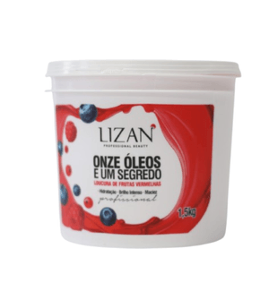 Mascara Capilar Lizan 1,5kg Onze Oleos Louc.frutas Verm.