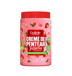 Creme de Pentear Dabelle Jujuba Morango 1kg