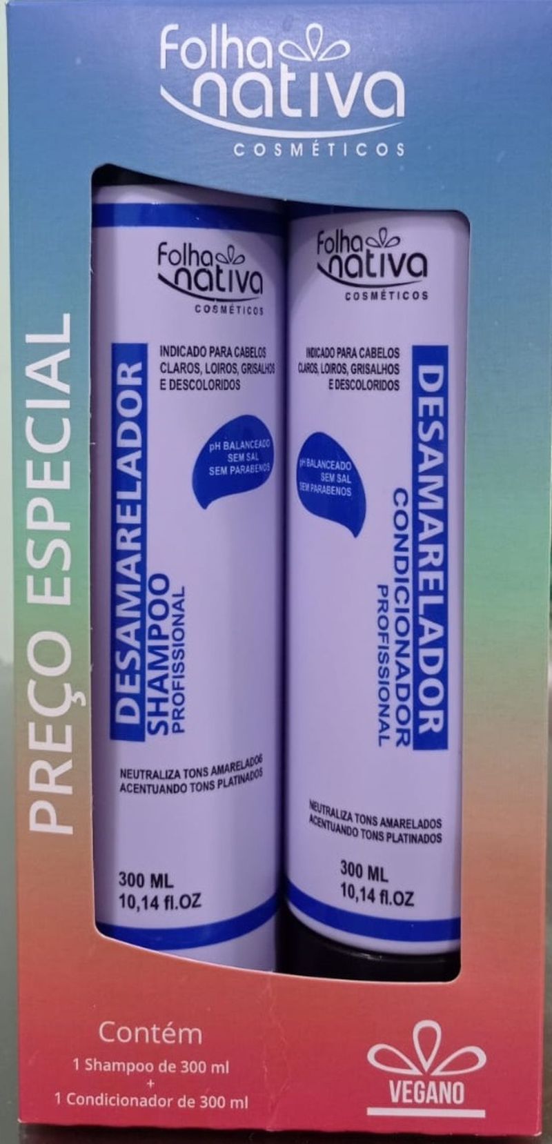 KIT F NATIVA SH+COND 600ML DESAMARELADOR