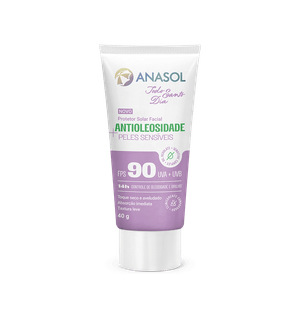 Protetor Solar Facial Anasol 40g Tsd Sensitive Fps 90