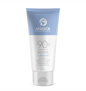 Protetor Solar Facial Anasol 60g Clareador Fps 90