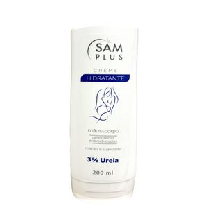 Creme Hidratente Samplus 200ml Maos E Corpo 3% Ureia