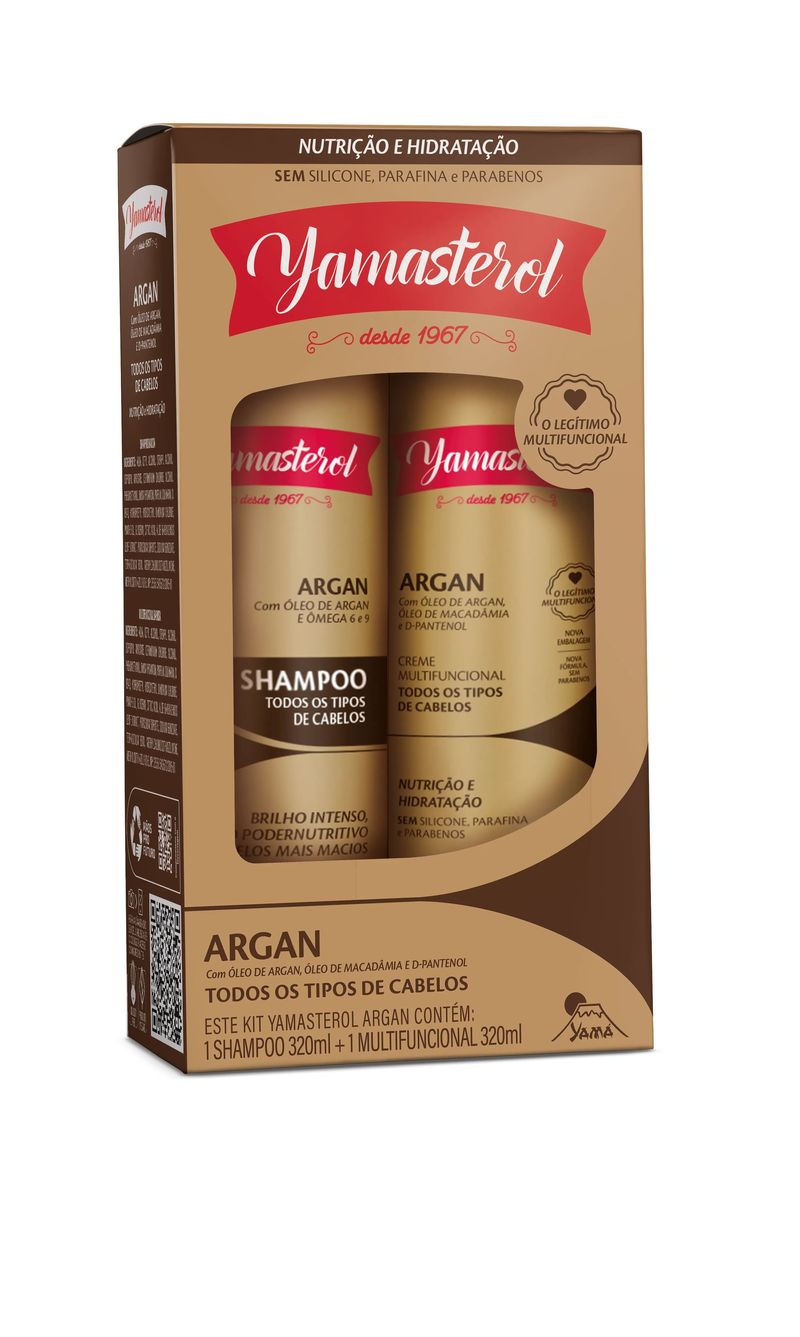 KIT YAMASTEROL SH+COND 640ML ARGAN
