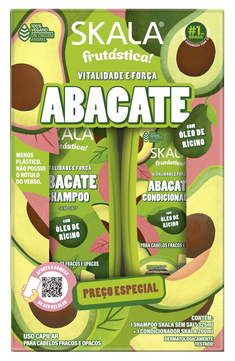 KIT SKALA SH+COND 525ML ABACATE