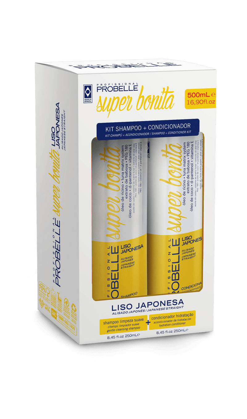KIT PROBELLE SH+COND 500ML LISO JAPON