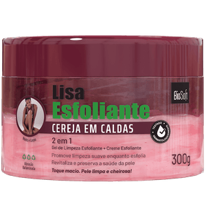 Esfoliante Corporal Biosoft 300g Cereja Em Caldas