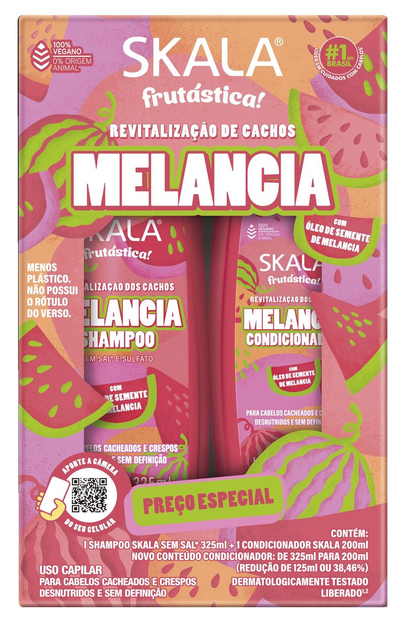 KIT SKALA SH+COND 525ML MELANCIA