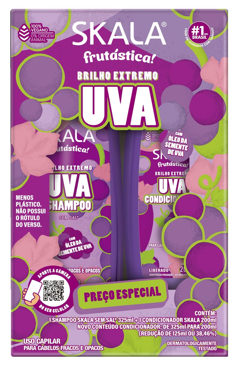 KIT SKALA SH+COND 525ML UVA