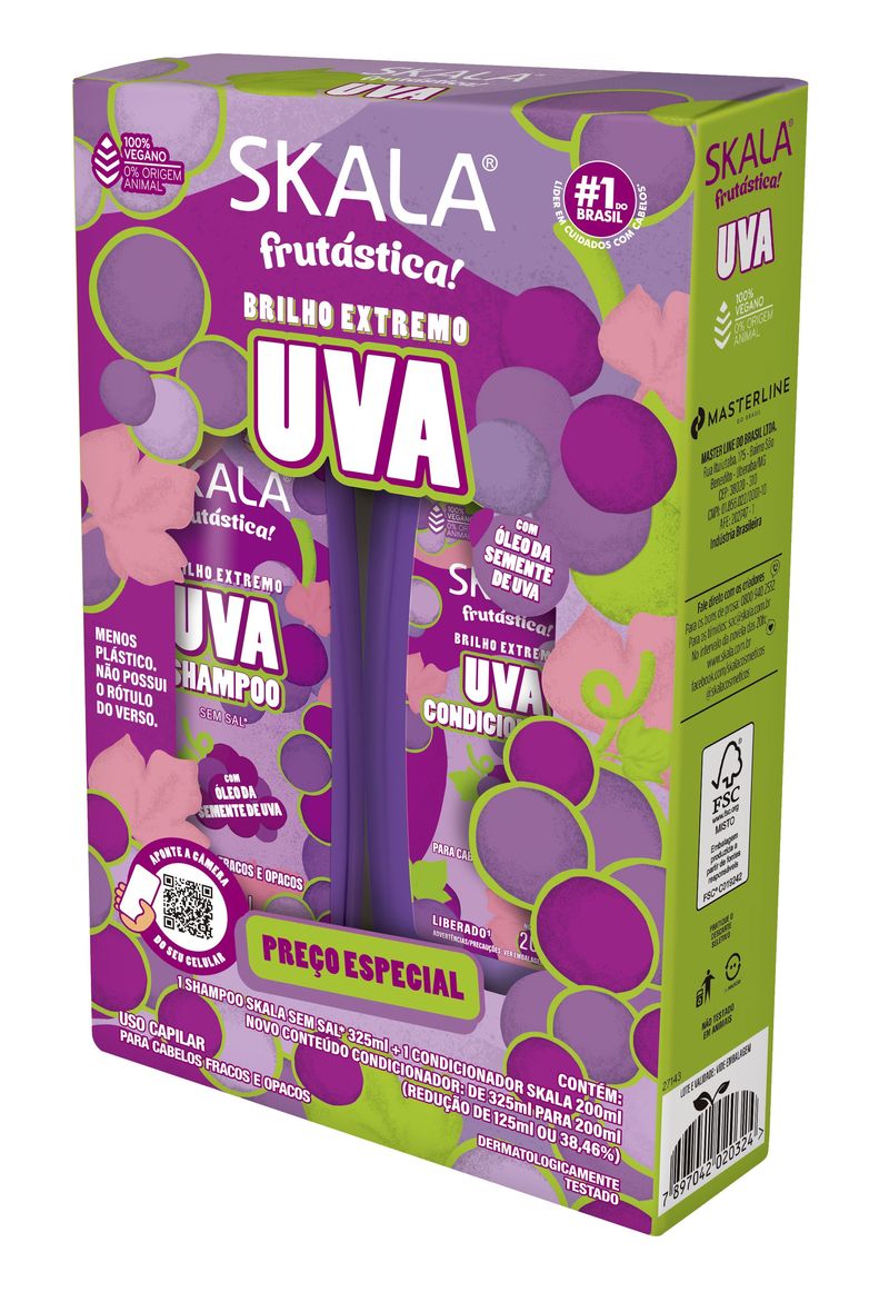 KIT SKALA SH+COND 525ML UVA