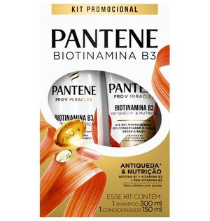 Kit Pantene Shampoo + Condicionador Biotinamina B3