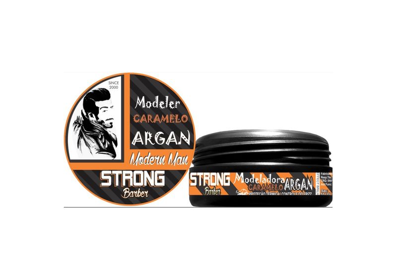 POMADA STRONG B 150G CARAMELO ARGAN