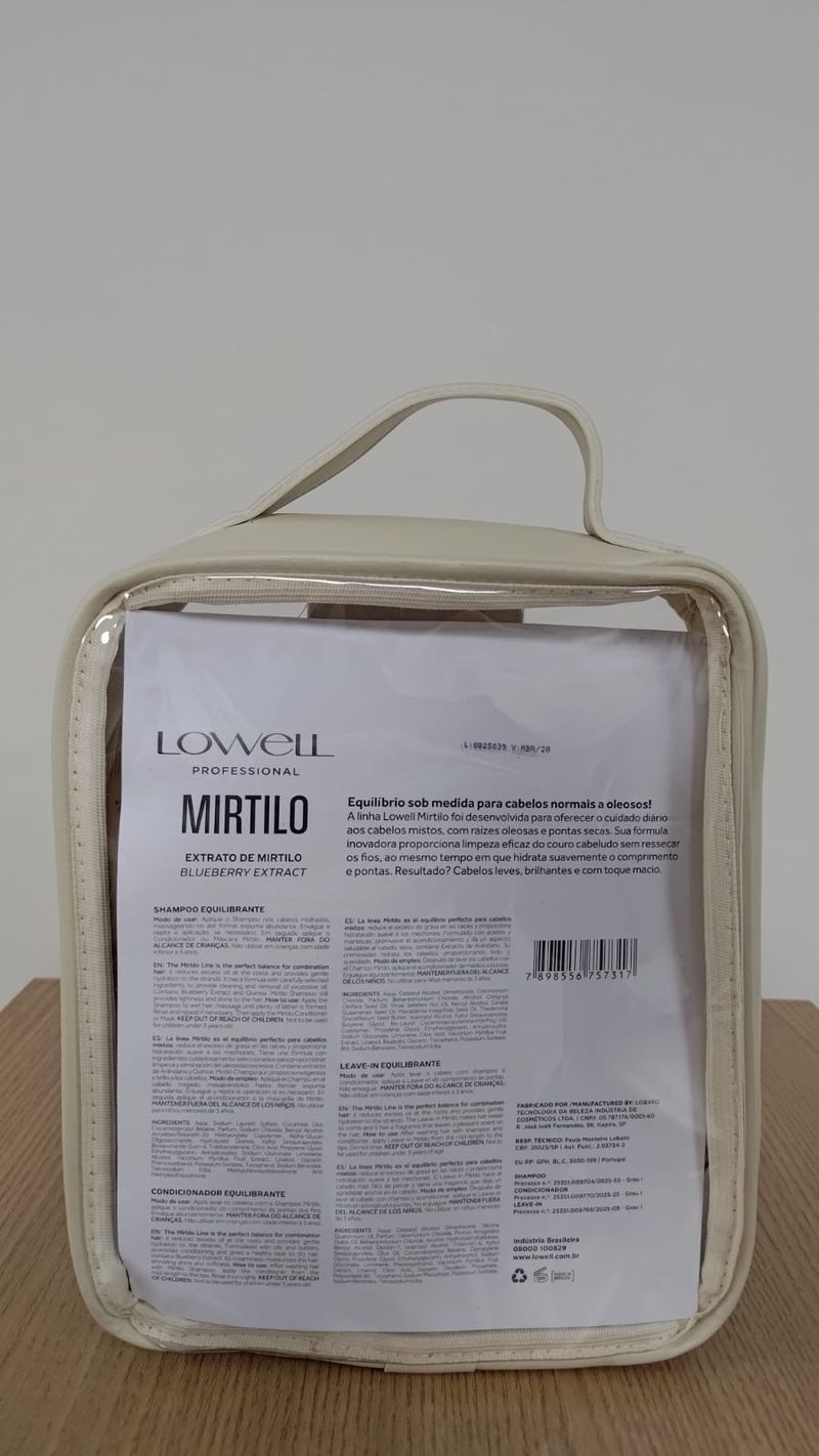 KIT LOWELL SH+CO+LEAV NECESSAIR MIRTILO EQUIL