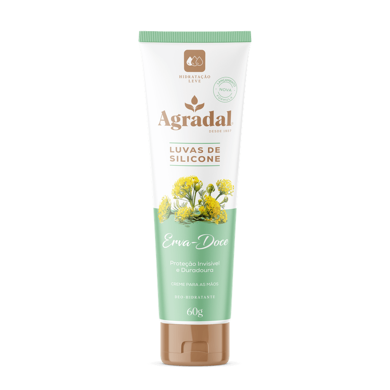 CR MAOS AGRADAL 60G LUVAS DE SILICONE ERVA DOCE