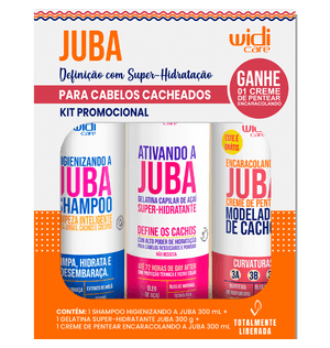 Kit Widicare Juba Shampoo + Gelatina + Creme de Pentear Encaracolado