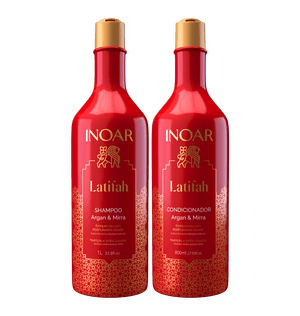 Kit Inoar Shampoo 1L + Condicionador 800ml Latifah