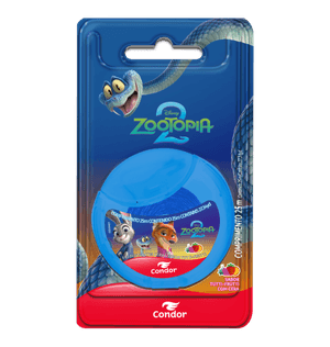 Fio Dental Condor Zootopia 2 com Cera Tutti-Frutti 25m