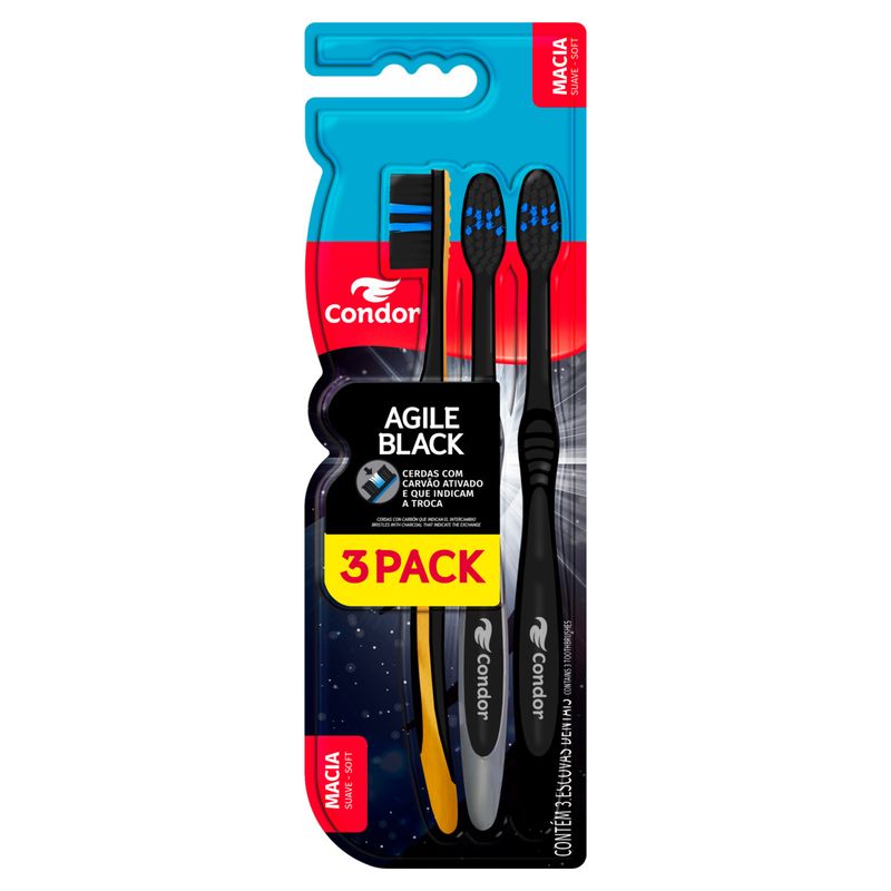 ESC DENTAL CONDOR AGILE BLACK 3 PACK